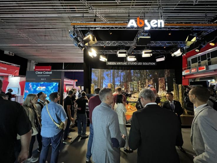 强势回归 IBC 2022！艾比森携虚拟影棚解决方案斩获最佳展位设计大奖