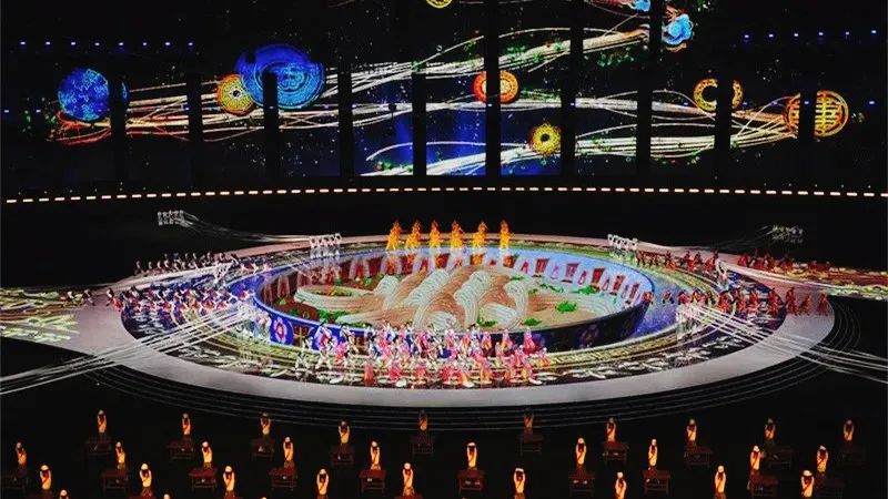 丝路画卷！新亚胜光电亮相甘肃省第十五届运动会开幕式