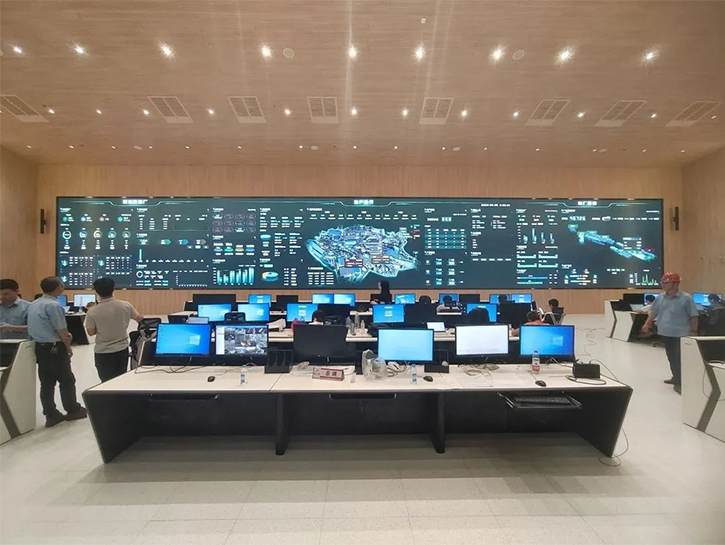 希达100㎡倒装COB超高清大屏，点亮“智慧三钢”管控中心