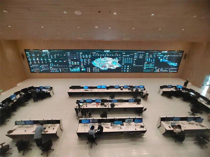 希达100㎡倒装COB超高清大屏，点亮“智慧三钢”管控中心
