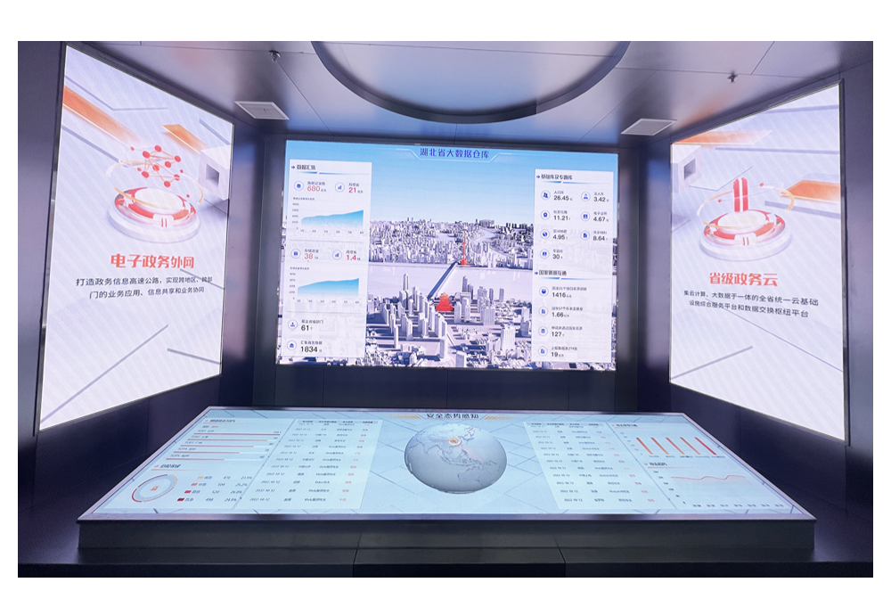 商显与数据信息的完美交融——湖北联投数产集团展厅