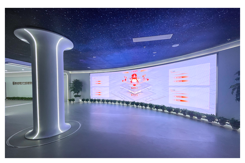 商显与数据信息的完美交融——湖北联投数产集团展厅
