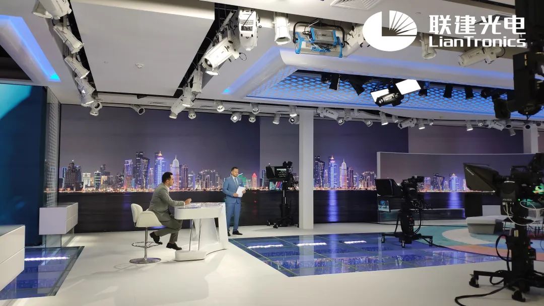 卡塔尔最大演播屏——联建光电为阿尔阿拉比电视台打造超430㎡小间距LED墙！