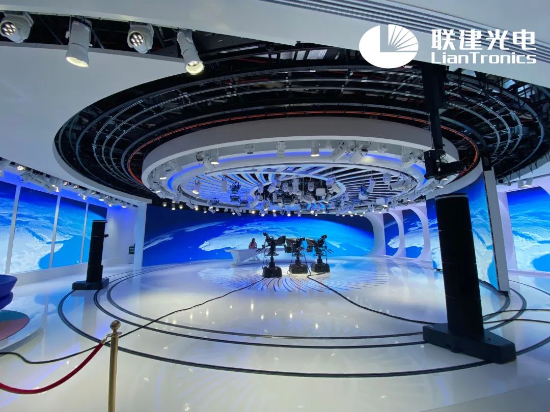 卡塔尔最大演播屏——联建光电为阿尔阿拉比电视台打造超430㎡小间距LED墙！