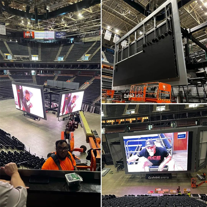 再度闪耀NBA赛场！艾比森大屏点亮爵士队主场馆