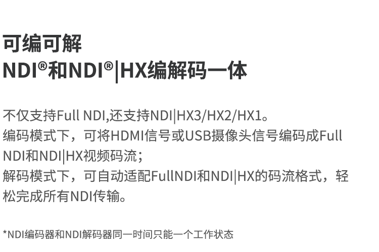 4K NDI编解码器，一台设备搞定编码和解码！