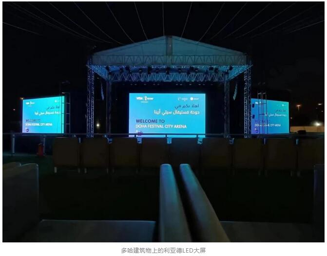 中国LED屏“扮靓”卡塔尔世界杯
