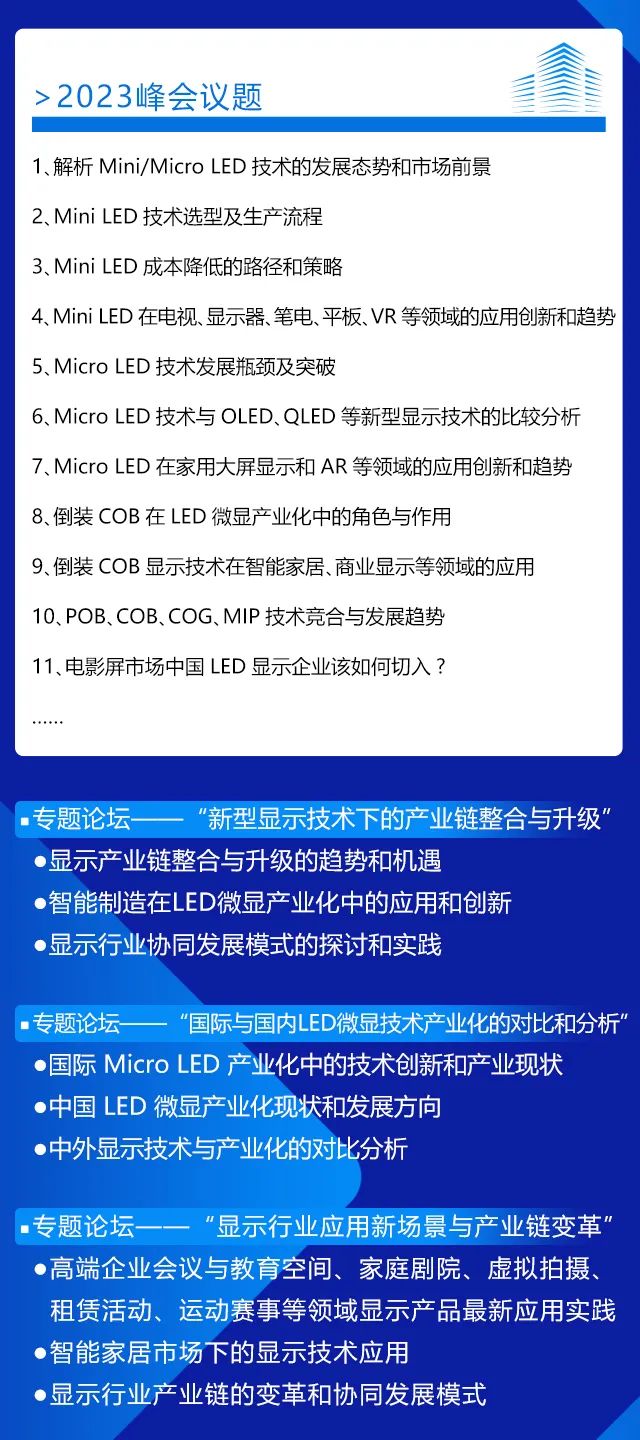 2023中国微显示产业高峰论坛定档7月11日在深圳盛大举办！