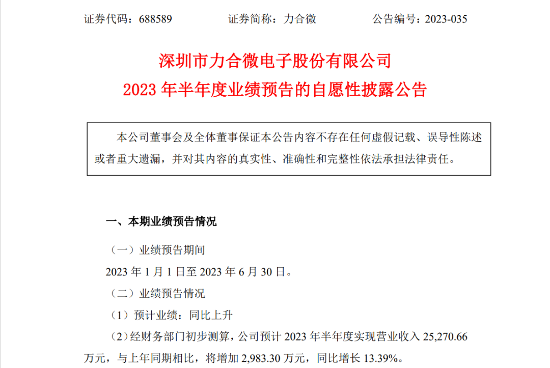 10家照企2023年半年度业绩预告！