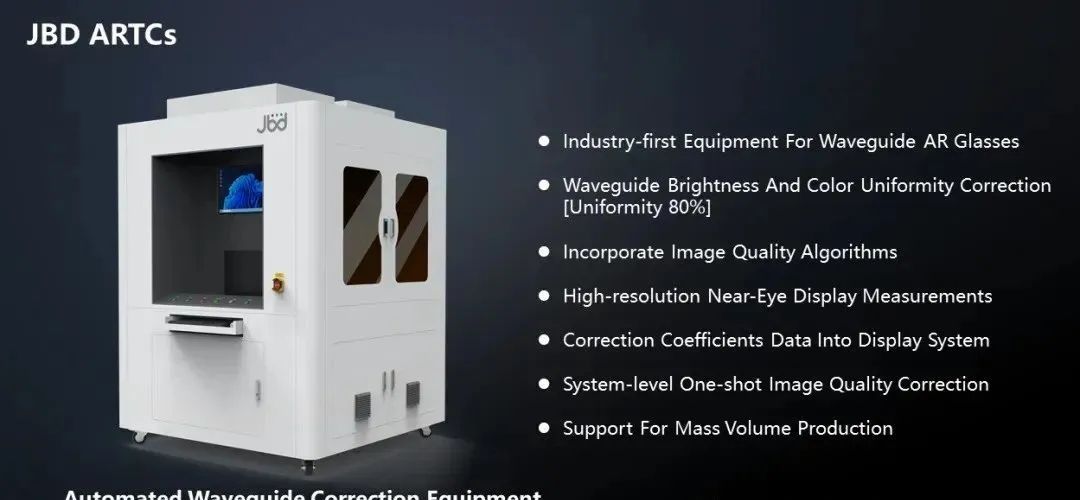 这家国内知名Micro LED厂宣布发布AR光波导校正设备........