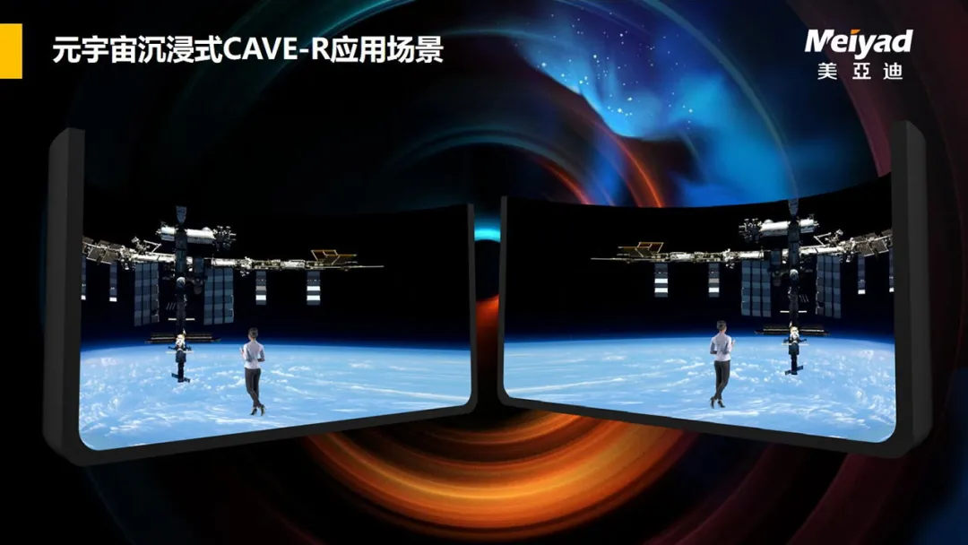 元宇宙展首日直击！美亚迪携沉浸式CAVE-R新品精彩亮相，闪耀全场！