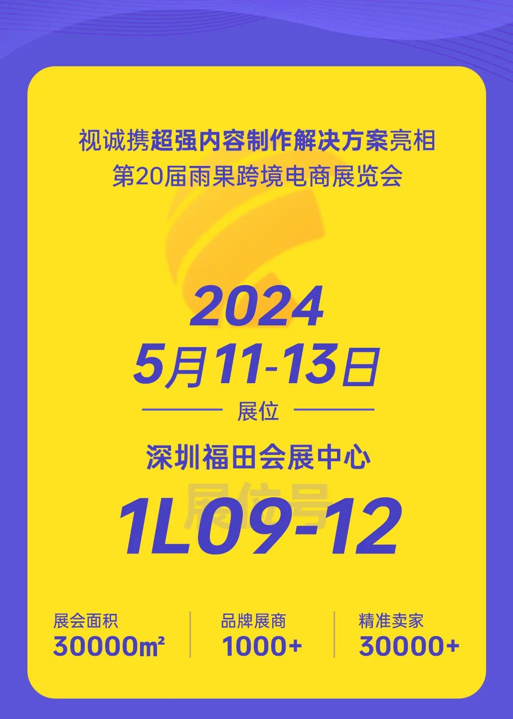 视诚全场景直播空降第20届雨果跨境电商展览会