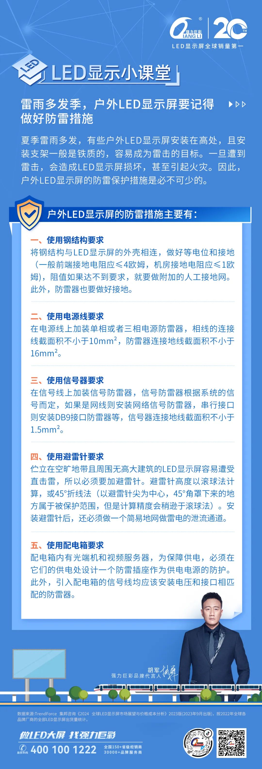 【LED显示小课堂】夏季雷雨多发，户外LED显示屏防雷措施不可少！