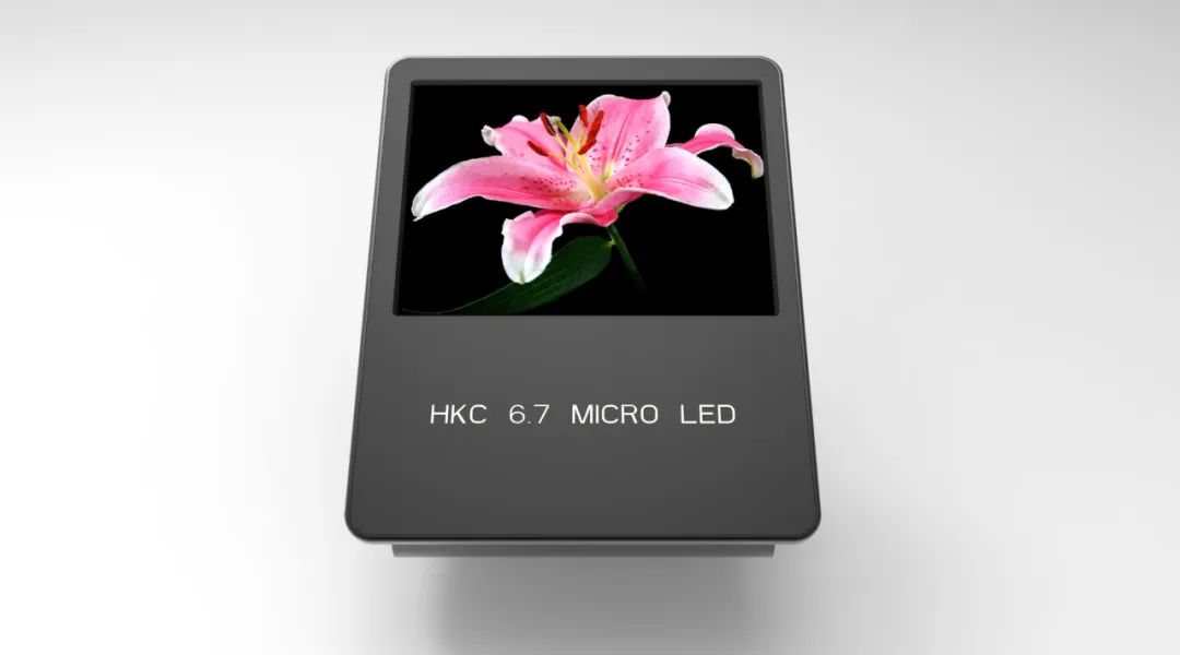 首款玻璃基HMO 背板的6.67吋Micro LED屏成功点亮