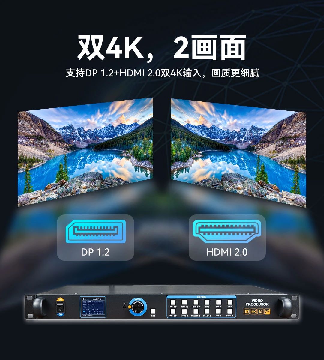 灰度科技：VP1620S视频处理器 | 双4K，更出众！