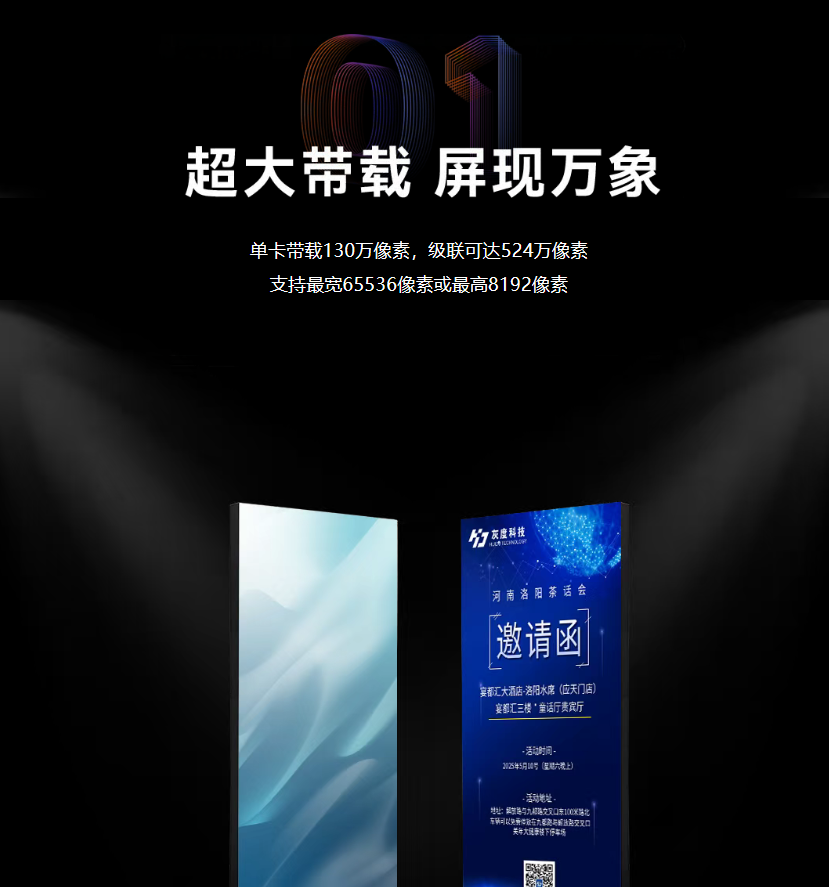 新品首发 | 海报屏专用控制系统B8L，HDMI级联自动拼接！
