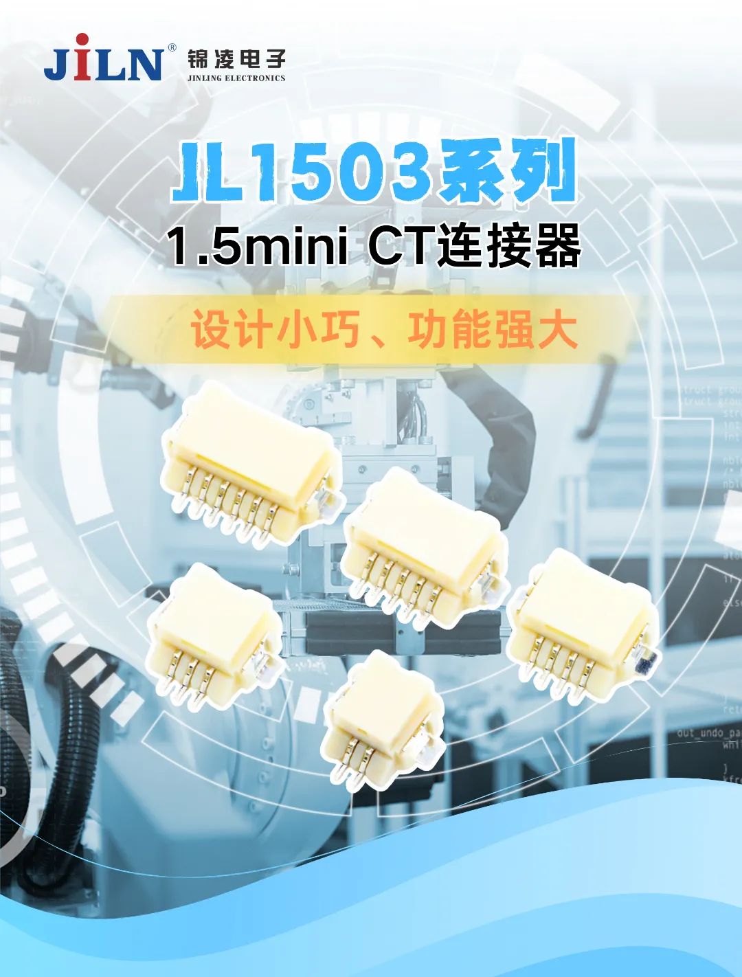 新品速递 | JL1503系列-1.5mini CT连接器