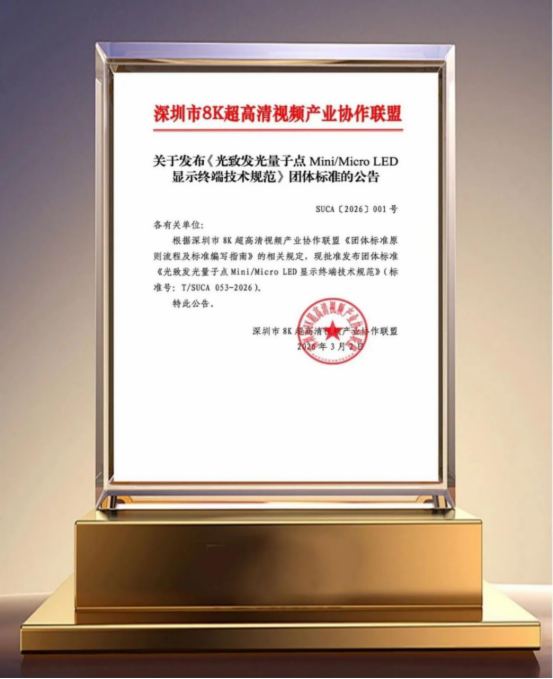 全球首个！利亚德参与制定《光致发光量子点Mini/Micro LED显示终端技术规范》团体标准发布实施
