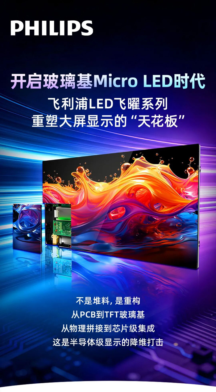 从底层架构重构视界：飞利浦商显LED飞曜系列COG MLED技术拆解