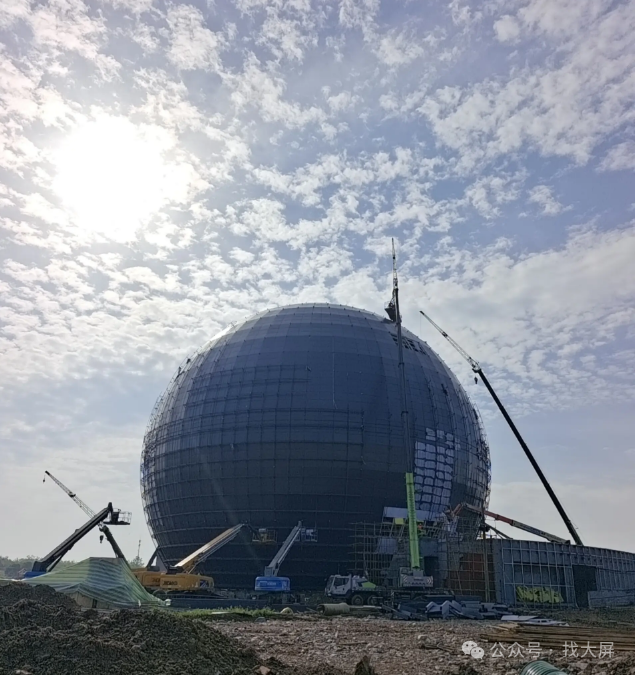 亚洲第一球幕落地潜江！红色文旅地标LED屏加速落地