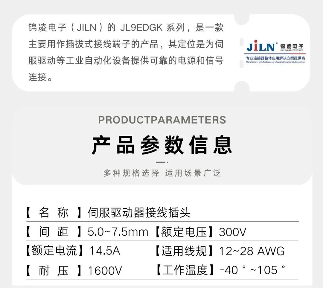 新品速递 | 伺服驱动器接线插头